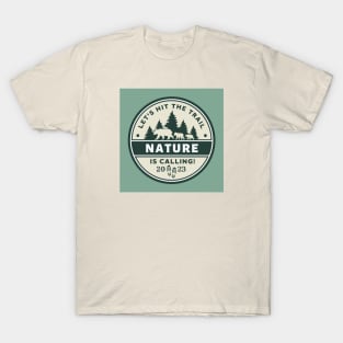 Hit the Trail - Camping Themed Design T-Shirt